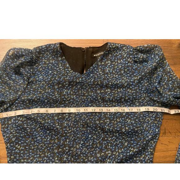 EUC WHISTLES Scattered Bloom Dobby Dress sz: 12 - Picture 8 of 12